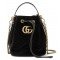 GG Marmont leather-trimmed 1061448