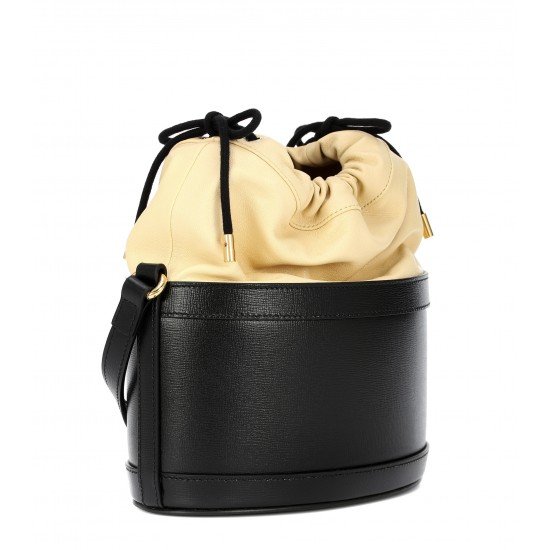 Horsebit leather bucket Black P00435233