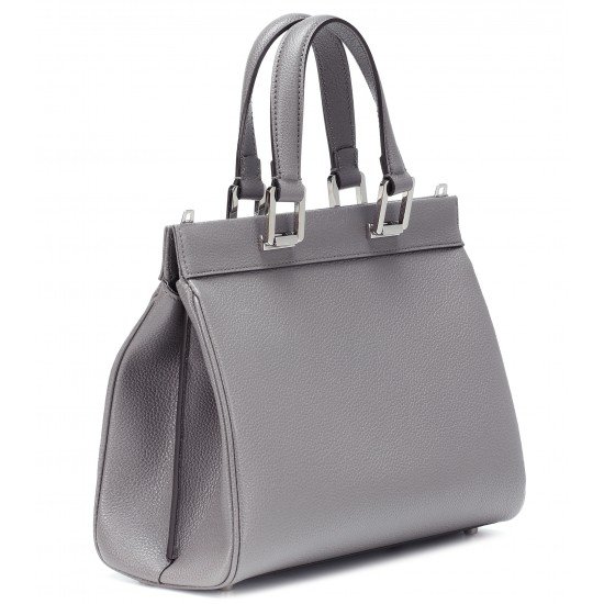 Zumi Small leather tote Grey P00422213