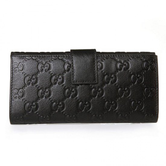 Black Embossed Leather B5713