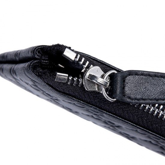 Black Embossed Leather B5736