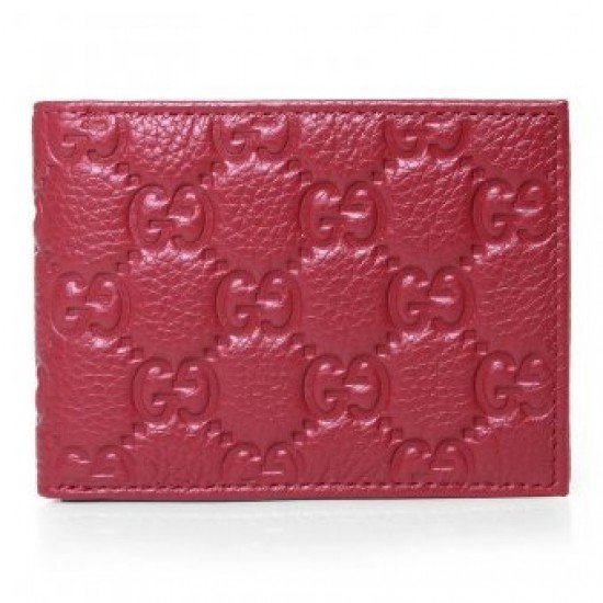 Red Embossed Leather B5740