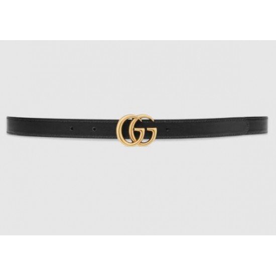 Double G buckle double-sided narrow belt