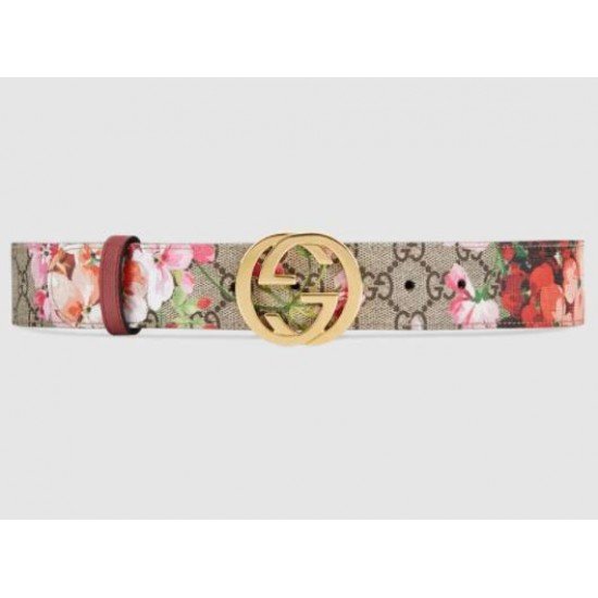 GG Blooms print belt