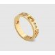 Icon series 18K gold star ring with diamonds