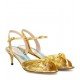 Gucci Leather 6cm sandals Gold P00204698