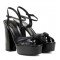 Gucci Leather platform 12.5cm sandals Black