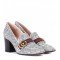 Gucci Glitter loafer pumps Argento