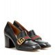 Gucci Leather mid-heel 8cm loafers Black