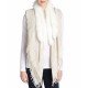 Gucci Survie Fox-Trim Shawl Ivory N408776283793