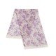 Gucci Herbarium-Print Stole Violet Ivory