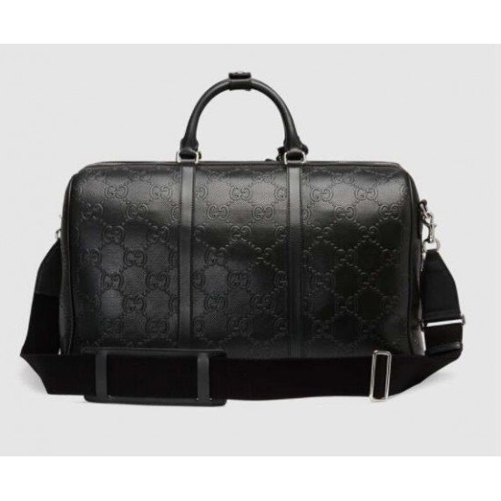 GG print embossed travel bag