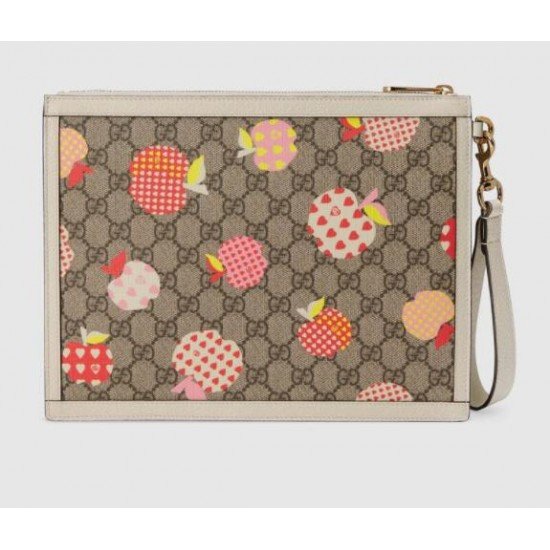 Heart Apple Pattern Zipper Clutch 664113