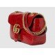 GG Marmont Red Alligator Small