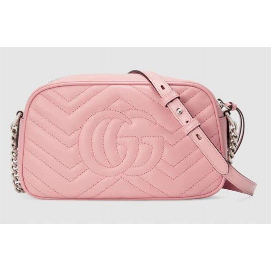 GG Marmont small pink shoulder bag