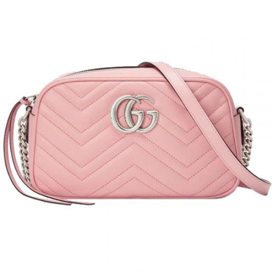 GG Marmont small pink shoulder bag