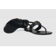 GG webbing leather flip flops sandals