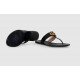 GG leather thong sandals