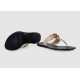 GG leather flip flops 497444