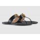 GG leather flip flops 497444 A3N00 1000