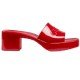 Women Gucci logo slippers Red