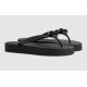 Women V-shaped flip flops black sandals