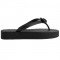 Women V-shaped flip flops black sandals