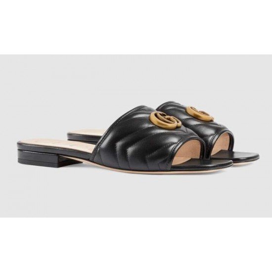 Ladies GG sandals black 646169 BKO60 1000