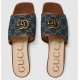 GG Denim womens sandals