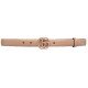 Gucci rose beige buckle narrow belt