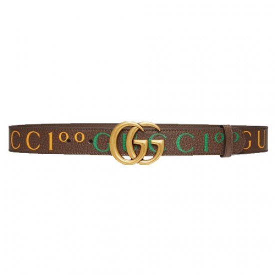 Gucci brown leather belt