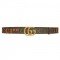 Gucci brown leather belt