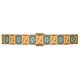 Gucci Blue orange canvas belt