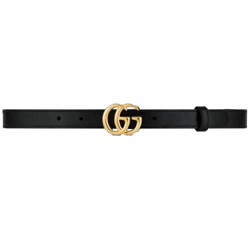 Gucci Black Leather Belt