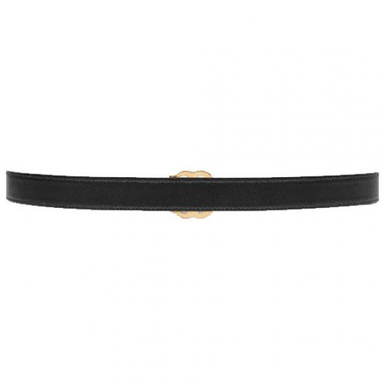 Gucci buckle double-sided narrow belt black