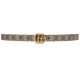 Gucci buckle double-sided narrow belt black