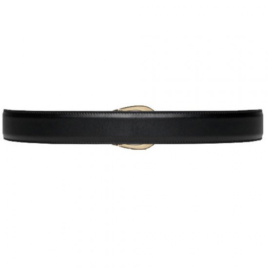 Gucci G buckle narrow belt black 3cm