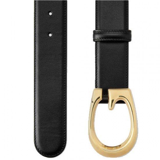 Gucci G buckle belt black 4 cm