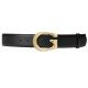 Gucci G buckle belt black 4 cm