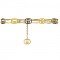 Gucci interlocking gold chain belt