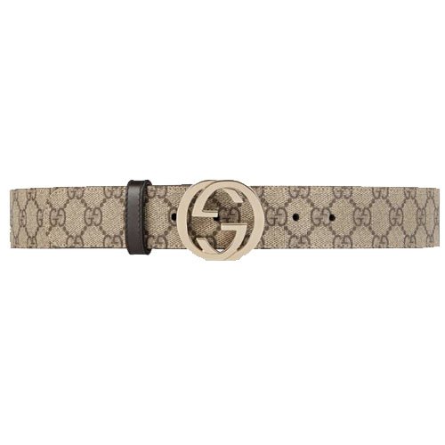 Gucci interlocking GG canvas belt