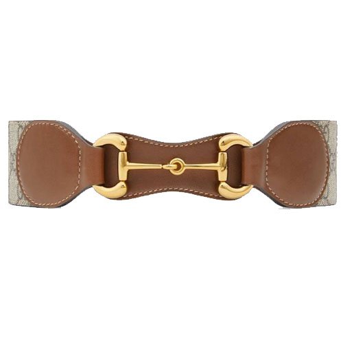 Gucci GG canvas horsebit belt