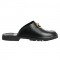 Mens saddle buckle slippers