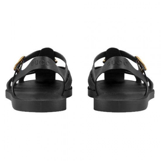 Rubber buckle strap sandals