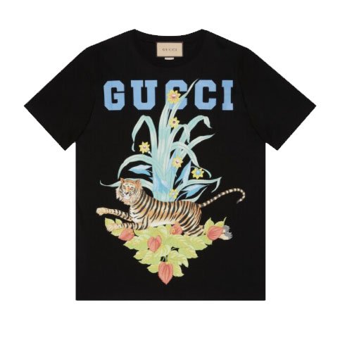 New year Gucci print T-shirt