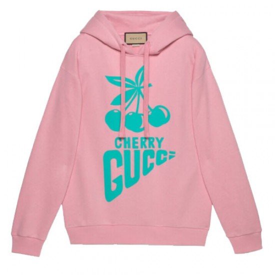 Cherry Gucci printed cotton sweater