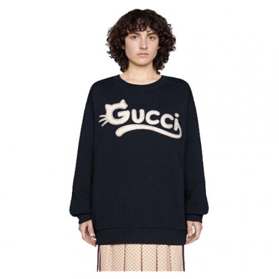 Gucci cat logo sweater