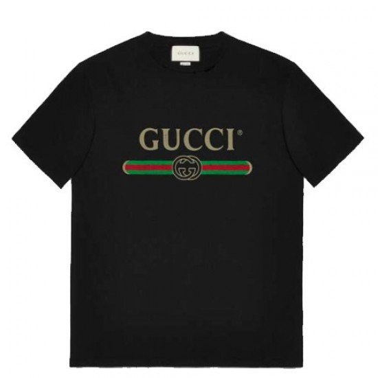 Gucci logo printed oversized T shirt