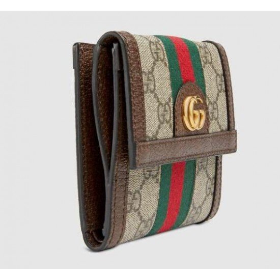 Ophidia GG French Flap Wallet