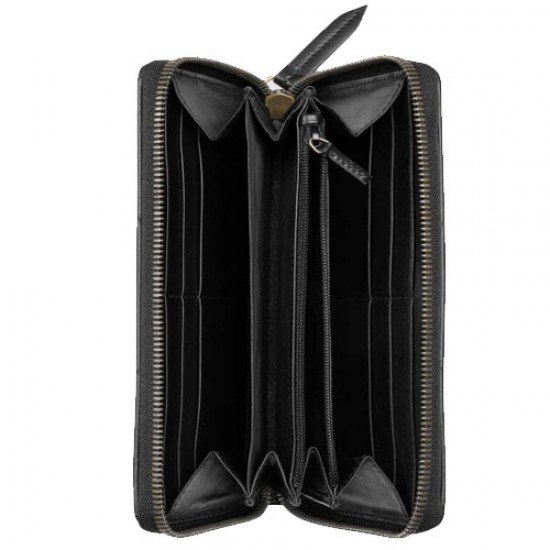 GG Marmont Black Full Zip Wallet